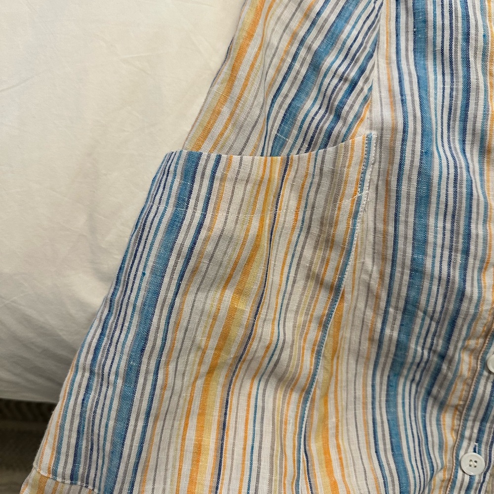 Reformation off the shoulder mini linen dress - Picture 5 of 6